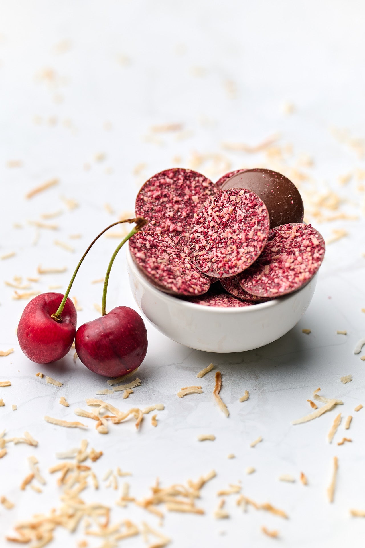 Tube | Daily Dose | Coconut Cherry | Milk Chocolate | 42% cacao | 200g
